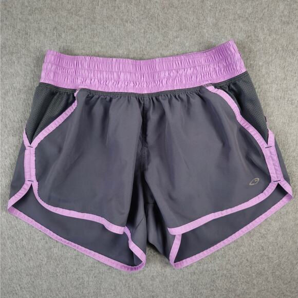 Champion Shorts Womens Size XS Duodry Athletic Gray Purple Inside Pocket - Picture 1 of 9